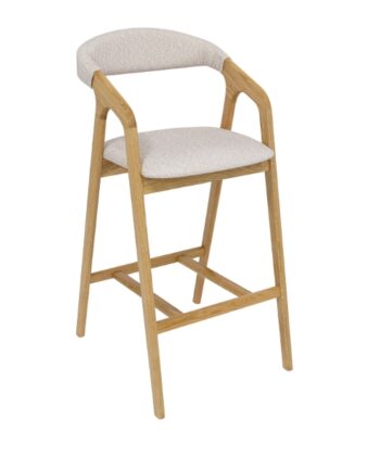 Oak Horizon Luxury Bar Stool | Solid Oak Kitchen Island Chair Ireland