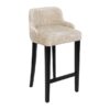 Nordic Noir Luxury Bar Stool | Black Beech Wood Kitchen Island Chair
