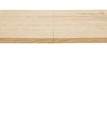 Sora Round Extendable Dining Table – Natural Oak  & Cross Metal Base