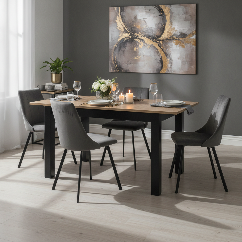 TZ Extendable Dining Table – Modern Scandinavian Wooden Dining Furniture | PouffeLOVE