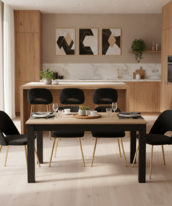 TZ Extendable Dining Table – Modern Scandinavian Wooden Dining Furniture | PouffeLOVE