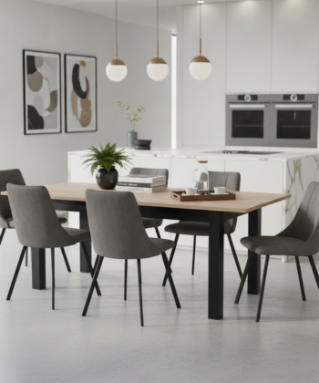 TZ Extendable Dining Table – Modern Scandinavian Wooden Dining Furniture | PouffeLOVE
