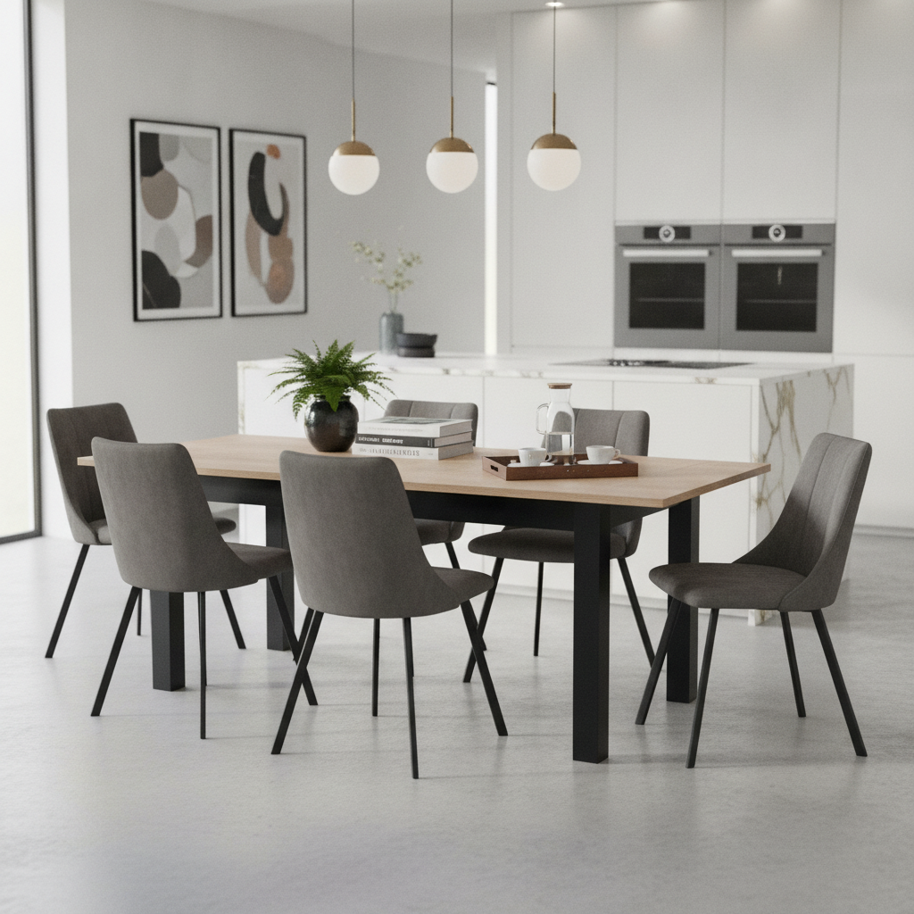 TZ Extendable Dining Table – Modern Scandinavian Wooden Dining Furniture | PouffeLOVE