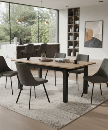 TZ Extendable Dining Table – Modern Scandinavian Wooden Dining Furniture | PouffeLOVE