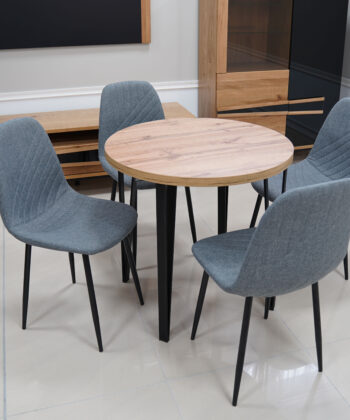 Vesta Round Extendable Dining Table ø 80+50 cm