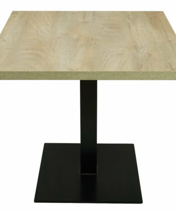 Vigo Square Industrial Bistro Table 80×80 cm – Truffle Oak Café Desk