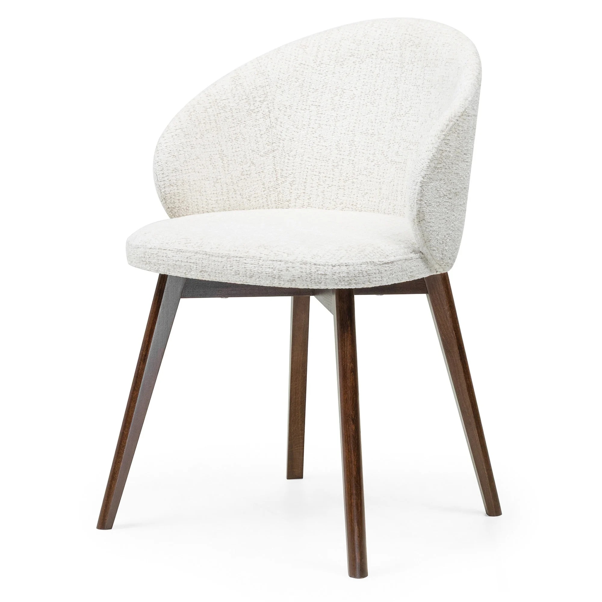 Aura Upholstered Dining Armchair Cremona Fabric & Custom Legs