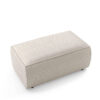 Bari Luxury Rectangular Pouffe, corduroy footstool with linear texture and block geometry.