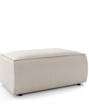 Bari Luxury Rectangular Pouffe – 102x69 cm Corduroy Footstool
