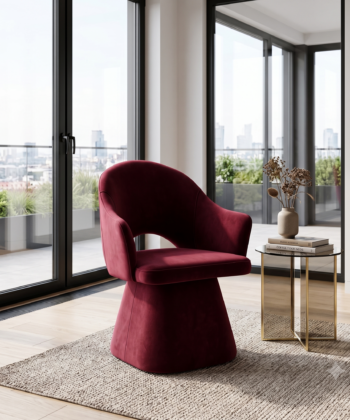 Barro Mils Modern Velvet Dining Chair