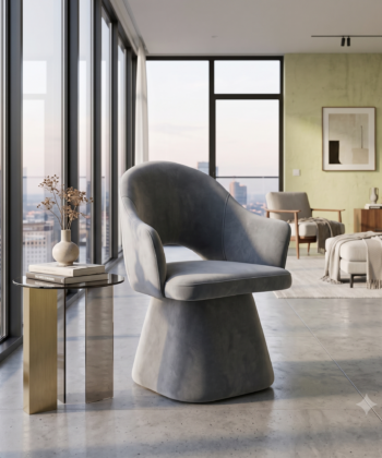 Barro Mils Modern Velvet Dining Chair