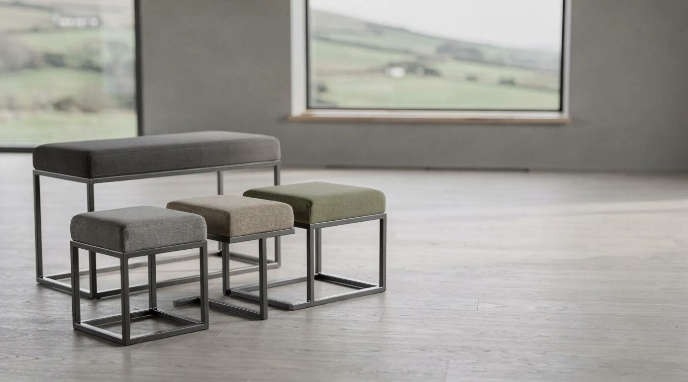 Custom Metal-Frame Footstools Ireland