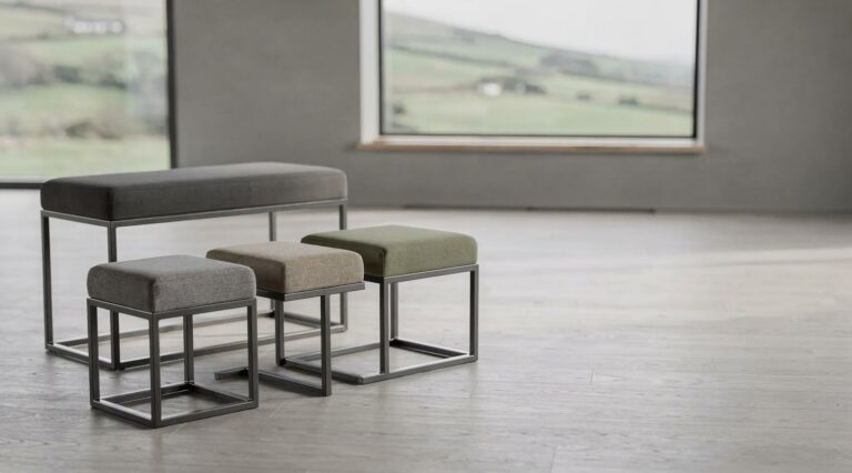 Custom Metal-Frame Footstools Ireland