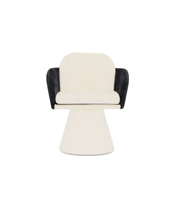 Florina Designer Sculptural Armchair – Modern Lounge & Swivel Accent Seat
