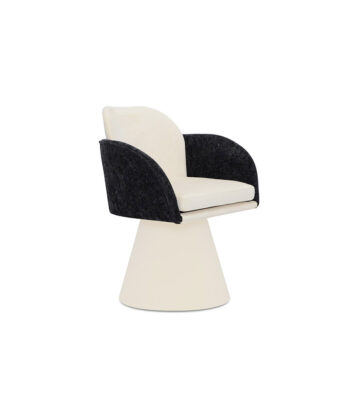 Florina Designer Sculptural Armchair – Modern Lounge & Swivel Accent Seat