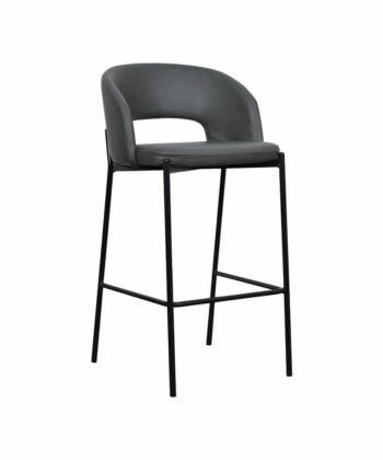 Ina Modern Fabric Bar Stool – Ergonomic Kitchen Island Counter Stool