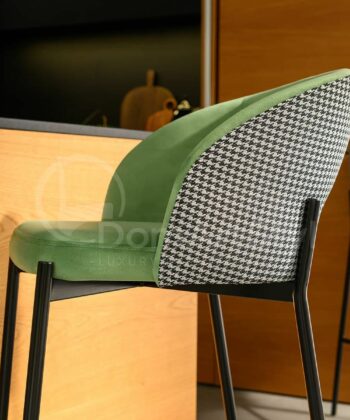 Ina Modern Fabric Bar Stool – Ergonomic Kitchen Island Counter Stool