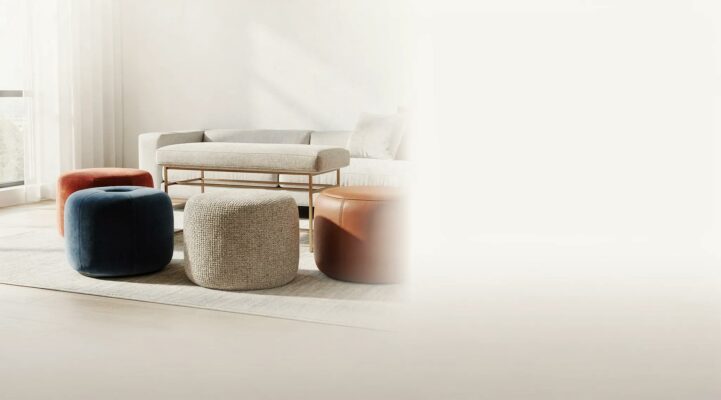 Invest in Custom Pouffes & Ottomans