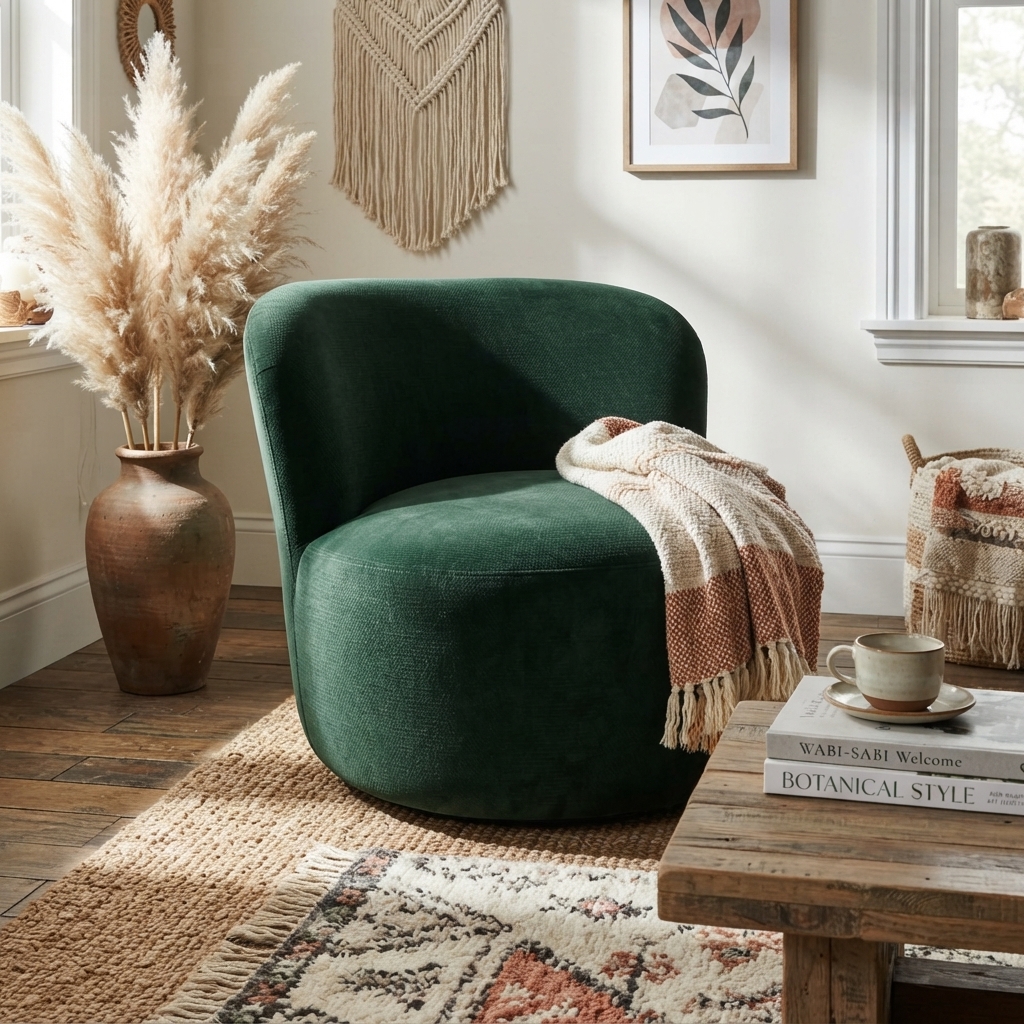 Kleo Premium Modern Upholstered Lounge Chair – Spacious Accent Armchair with Ergonomic Backrest