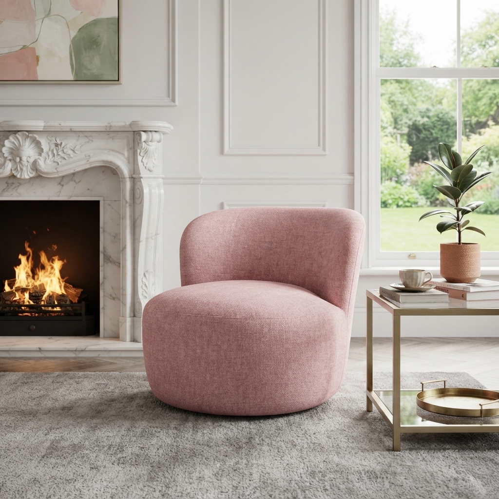 Kleo Premium Modern Upholstered Lounge Chair – Spacious Accent Armchair with Ergonomic Backrest