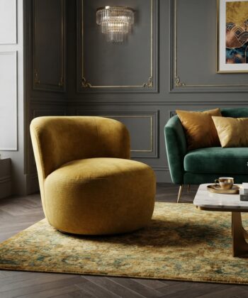 Kleo Premium Modern Upholstered Lounge Chair – Spacious Accent Armchair with Ergonomic Backrest