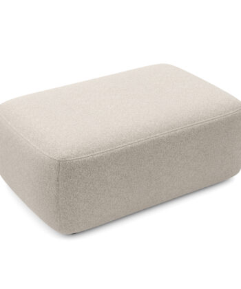 Malmo Luxury Rectangular Pouffe – 100x68 cm Soft Bouclé Footstool
