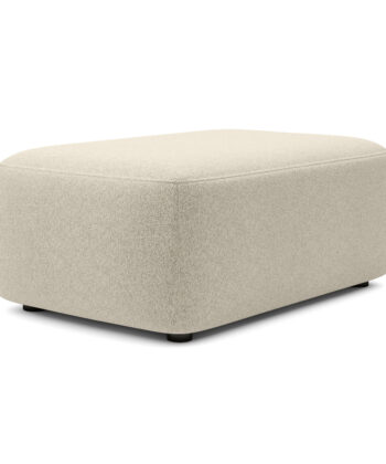 Malmo Luxury Rectangular Pouffe – 100x68 cm Soft Bouclé Footstool