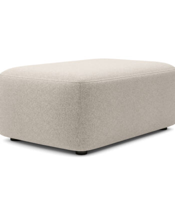 Malmo Luxury Rectangular Pouffe – 100x68 cm Soft Bouclé Footstool
