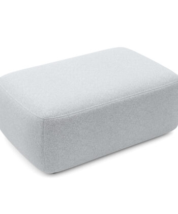 Malmo Luxury Rectangular Pouffe – 100x68 cm Soft Bouclé Footstool