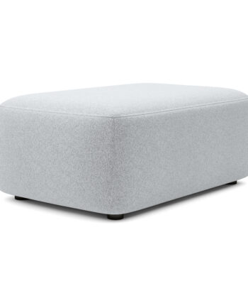 Malmo Luxury Rectangular Pouffe – 100x68 cm Soft Bouclé Footstool