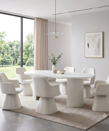 Mils Velvet Lounge Chair – Luxury Architectural Armchair | PouffeLOVE