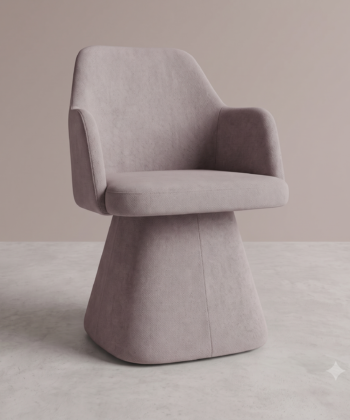 Mils Velvet Lounge Chair – Luxury Architectural Armchair | PouffeLOVE