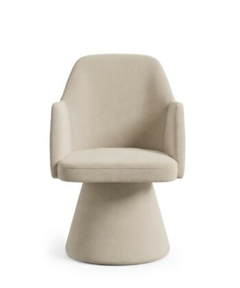 Mils Velvet Lounge Chair – Luxury Architectural Armchair | PouffeLOVE