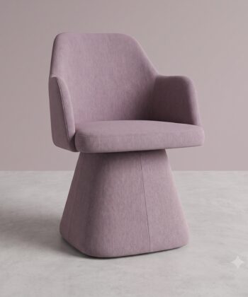 Mils Velvet Lounge Chair – Luxury Architectural Armchair | PouffeLOVE