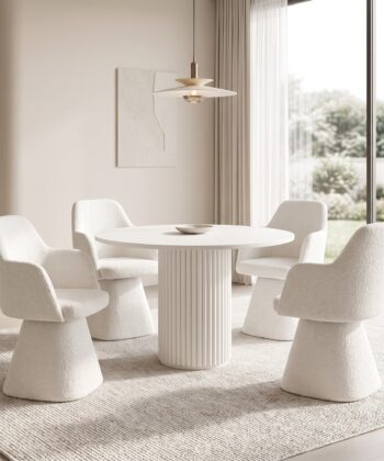 Mils Velvet Lounge Chair – Luxury Architectural Armchair | PouffeLOVE