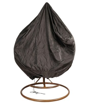 Premium Waterproof Double Hanging Egg Chair Cover – Heavy-Duty Black