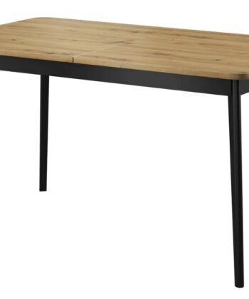 Primo Pst140 Extendable Dining Table 140-180×80 cm Matt White / Riviera Oak
