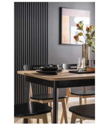 Primo Pst140 Extendable Dining Table 140-180×80 cm Matt White / Riviera Oak