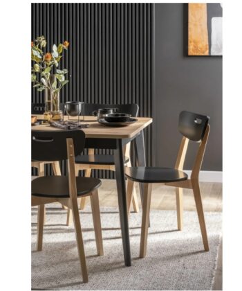 Primo Pst140 Extendable Dining Table 140-180×80 cm Matt White / Riviera Oak