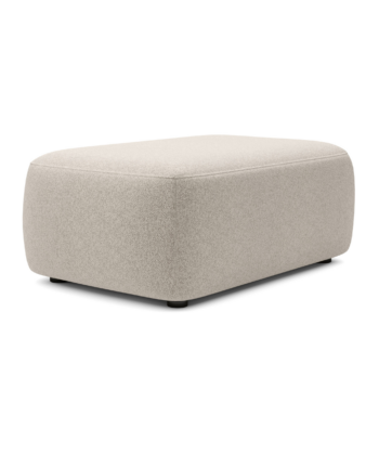 Malmo Luxury Rectangular Pouffe – 100x68 cm Soft Bouclé Footstool