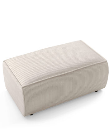 Bari Luxury Rectangular Pouffe – 102x69 cm Corduroy Footstool