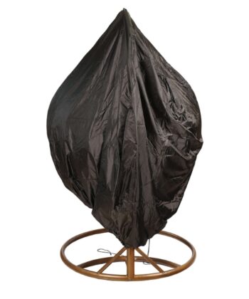 Premium Waterproof Double Hanging Egg Chair Cover &ndash; Heavy-Duty Black