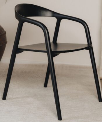 Solid Ash Dining Chair – Minimalist Nordic Armchair | PouffeLOVE