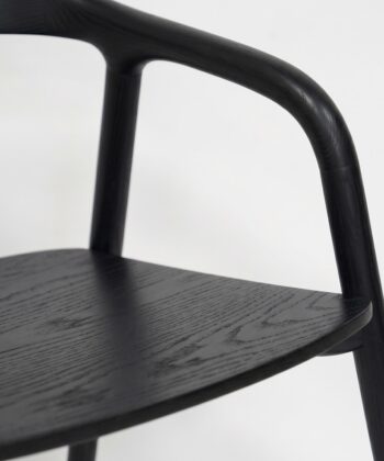 Solid Ash Dining Chair – Minimalist Nordic Armchair | PouffeLOVE