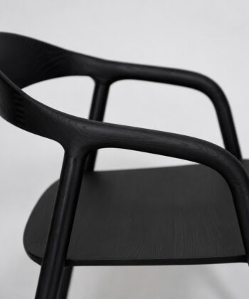 Solid Ash Dining Chair – Minimalist Nordic Armchair | PouffeLOVE