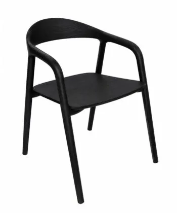 Solid Ash Dining Chair – Minimalist Nordic Armchair | PouffeLOVE