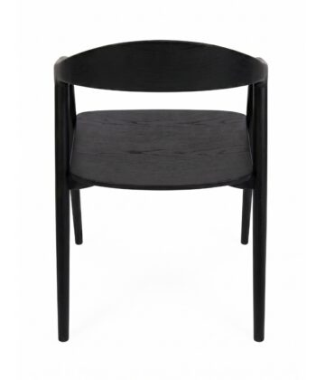 Solid Ash Dining Chair – Minimalist Nordic Armchair | PouffeLOVE