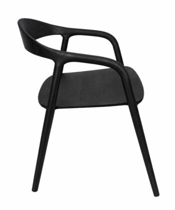 Solid Ash Dining Chair – Minimalist Nordic Armchair | PouffeLOVE
