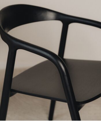 Solid Ash Dining Chair – Minimalist Nordic Armchair | PouffeLOVE