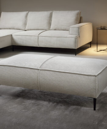 Torino Luxury Rectangular Pouffe – Large 140x65 cm Corduroy Ottoman